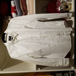 Ladies white dress shirt